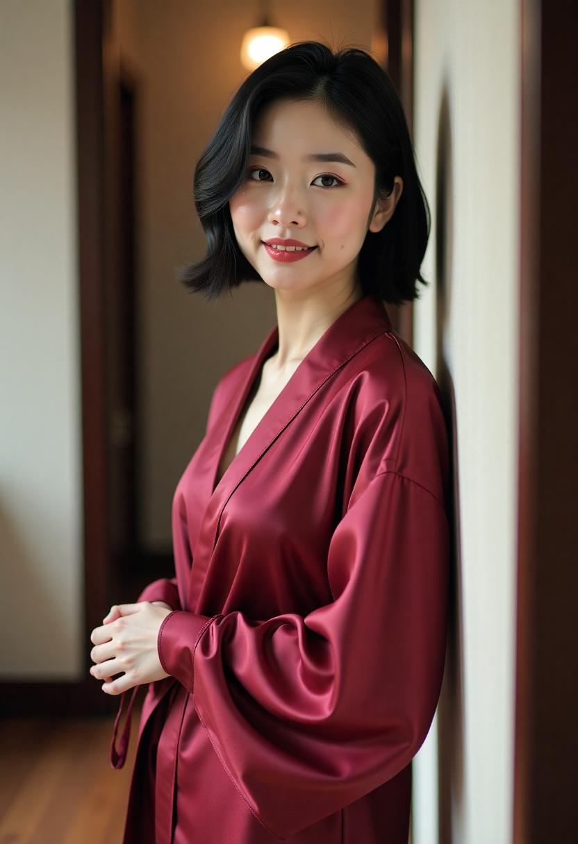 妈妈用手机整理家庭照片